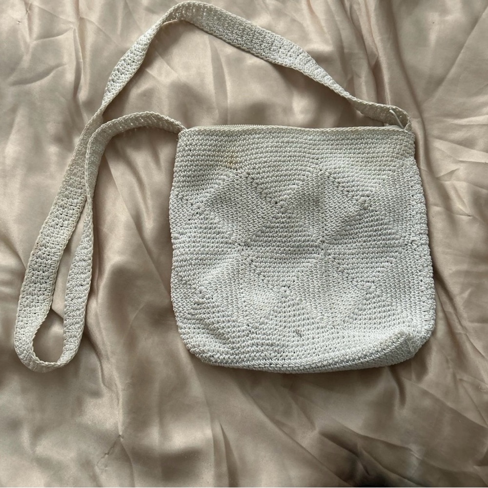 Crochet cross body purse